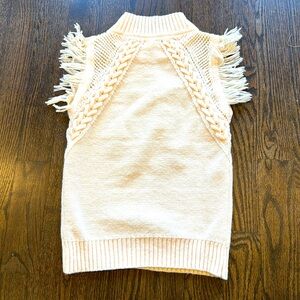&Merci fringed sweater tank